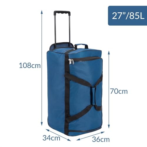 318feqvyfel.jpg Monzana Reisetasche mit Rollen | Gepäcktasche für große Reisen | Praktischer Gepäcktrolley mit Standfüßen XL