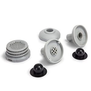 Intex Anschluss-Set Ø 32 mm - kompatibel für Wasserbelebung - Gartenpflanzen perfect ngăn Wasserverlust - 10 x 32 mm Gra