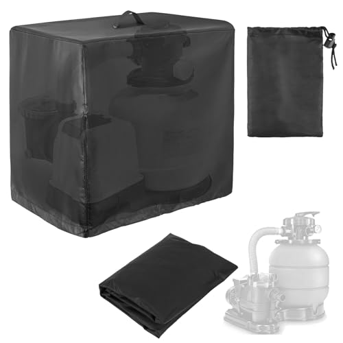 31f4tpmvj1l.jpg Poolpumpe Abdeckung Oxblood Tuch Wasserdicht für Sandfilter | Poolpumpe Abdeckung Oxford Tuch Vollbezug 84x61x86cm | Po
