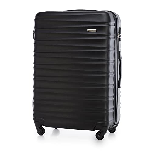 31inyz2pkul.jpg WITTCHEN Groß Rollkoffer Check-In Gepäck schwarz WITTCHEN 4 Spinner-Rollkoffer Hartschale aus ABS schwarz WITTCHEN Teles
