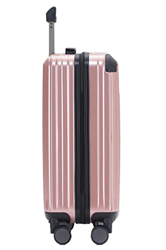 31j65oitu0l.jpg Münicase M816 TSA-Schloß Rosagold Kleiner Koffer Boardcase Handgepäck Hardschale Reisekoffer