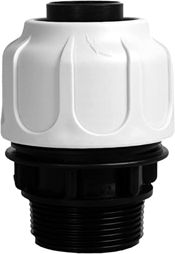 31fhkuaow7l.jpg T.I.P. 30966 Grauer Schlauchanschluss Klemmverschraubung 1 ½" AG 32 mm für Schwimmbad und Poolanlagen