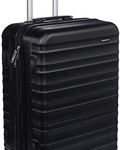 Amazon Basics Hartschalen Koffer für Business-Reisen - 68 cm, Schwartz - Robust und perfekt für lange Flüge