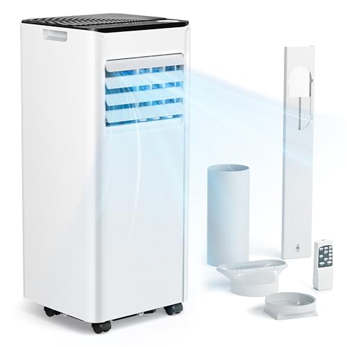 31i8wbpa0vl.jpg Mobile Klimaanlage 9000 BTU mit Abluftschlauch | Leiser Betrieb <48 dB | Für Räume bis 25 m² | Digitaldisplay + Fernbedi