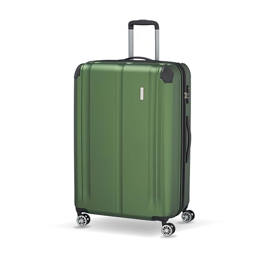 31lf7syviol.jpg Travelite Hartschalenkoffer groß, erweiterbar, 4 Rollen, 77 cm CITY Trolley mit kratzfester Oberfläche, TSA Schloss, 113