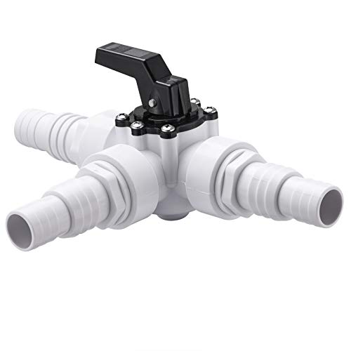 31mjxskqqfl.jpg Monzana® Bypass Set Pool 12-teilig 3 Wege Ventil für Sandfilteranlagen und Poolheizung Schlauchschellen Ø 32/38mm Wärmep