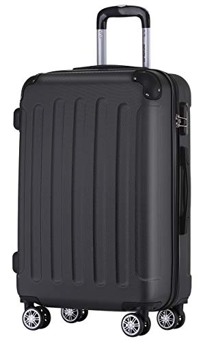 31s6je95iel.jpg BEIBYE Hartschalen-Koffer Trolley Reisekoffer Schwarz (L) BEIBYE Hartschalen-Koffer 4 Rollen Handgepäck M-L-XL-Set (Sc
