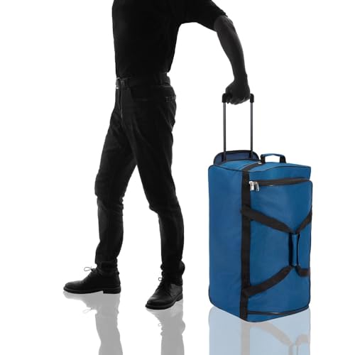 31wli7ccx0l.jpg Monzana Reisetasche mit Rollen | Gepäcktasche für große Reisen | Praktischer Gepäcktrolley mit Standfüßen XL