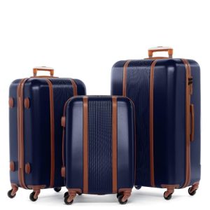Fer Waterproof 3 Teilig Hartschale Kofferset Reisekoffer Trolley-Set (Handgepäck, L, XL) 3er Set Hartschalenkoffer Roll-