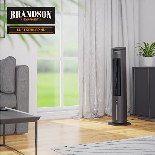 412a9dnfinl.jpg Brandson - Turmventilator mit Wasserkühlung - Preisträger 2025 - leise - mobile Klimaanlage ohne Abluftschlauch - großes
