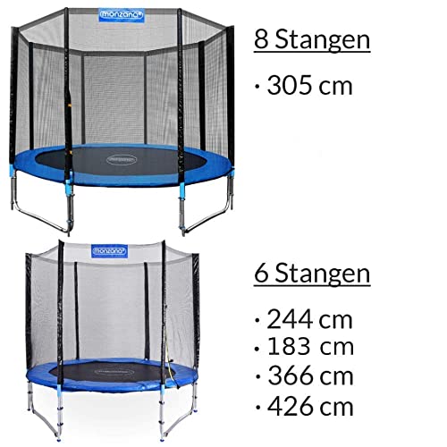414ucgfacil.jpg Monzana® Sicherheitsnetz Trampolin UV-beständig für Kinder | Monzana® Sicherheitsnetz Trampolin 305 cm für das Gartenve