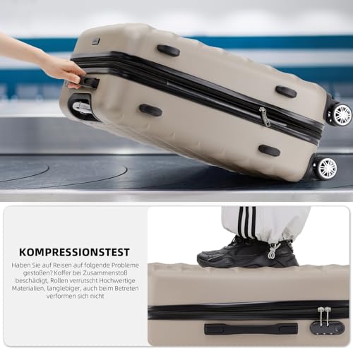414ukw8727l.jpg BEIBYE Zwillingsrollen Reisekoffer für Erwachsene - Hartschale, 2066 M-Ton Chiffon-Mitrollen, M-Size, Perfekt für Urlaub