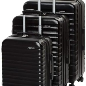 Amazon Basics Hartschalen - Kofferset - für Familien - Outdoor-Bedarf - 3-Großenstufen-Set (55, 68, 78 cm) - Leicht tran