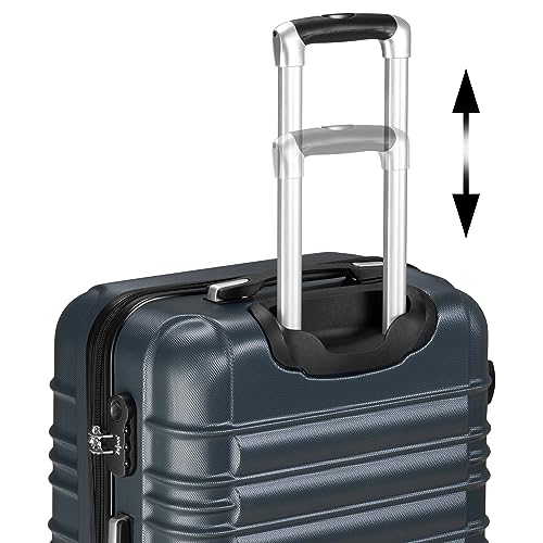 41agk9qel.jpg Zelsius Hartschalenkoffer Set 4 Stück | ANTHRAZIT | 4 Rollen, Zahlenschloss, Innen Trennwand & Groß fürconteiner | Zels
