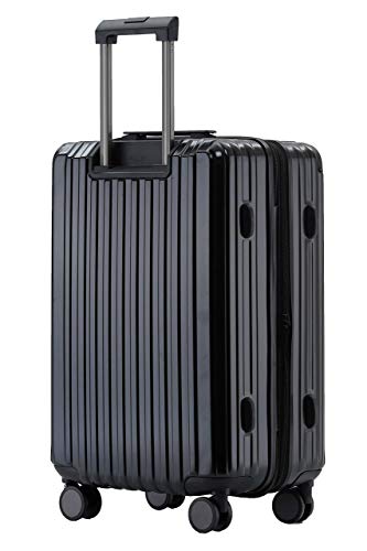 41alpju utl.jpg Münicase M816 TSA-Schloss Reisekoffer für Business Reisen mit Hardschale und Boardcase (Schwarz, Mittler Koffer, 65x45x2
