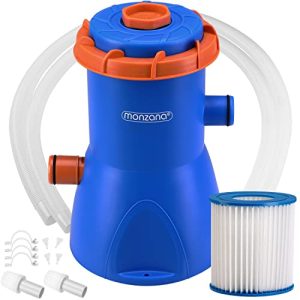 MONZANA® Filterpumpe MZP30 für Pool Filteranlagen Schlauchkartuschenfilter Leistung 2280 L/h 30 W