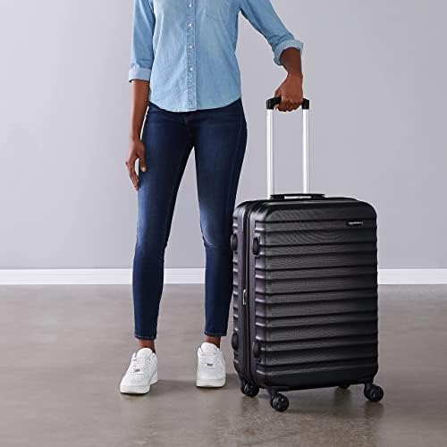 41gqqtxhrrl.jpg Amazon Basics Hartschalen Koffer für Business-Reisen - 68 cm, Schwartz - Robust und perfekt für lange Flüge
