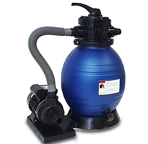 41guproxxgs.jpg DMS® Sandfilteranlage für Pool 10200 l/h, 4-Wege Ventil, einfache Steuerung, Filterkessel bis 20Kg Sand SFA-01
