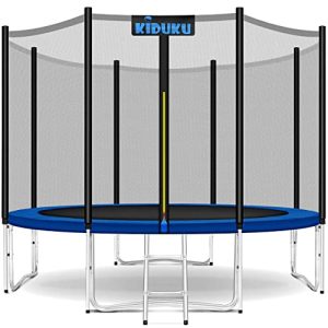 KIDUKU® Trampolin für Kinder geprüft von TÜV Rheinland | Belastbarkeit 150 kg | Outdoor Gartentrampolin komplett mit Sic