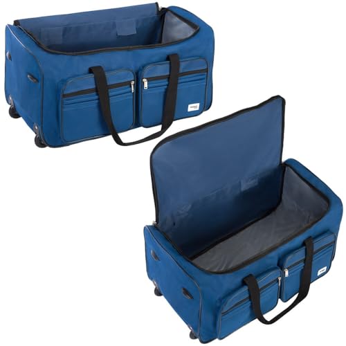 41ku 5d6i8l.jpg Monzana Reisetasche mit Rollen | Gepäcktasche für große Reisen | Praktischer Gepäcktrolley mit Standfüßen XL
