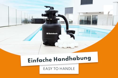 41m1ncd jkl.jpg STEINBACH Reinigende Filterbälle für Pools – Kompatibel mitAllen Sandfilteranlagen – 700 g Verpackung STEINBACH 040050