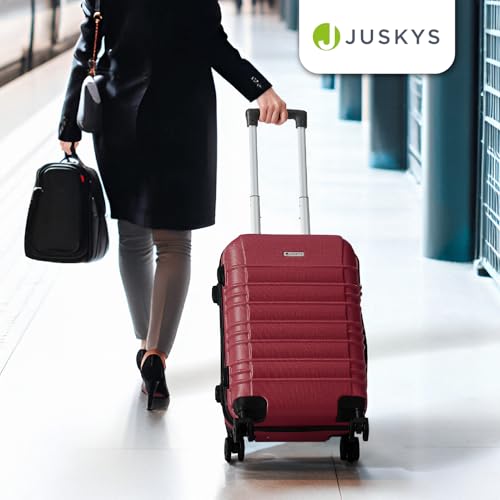 41mjuup07bl.jpg Juskys Hartschale Kofferset Reisekoffer - geräuscharme 360° Rollen, leicht und groß - perfekt für Familien und Studenten