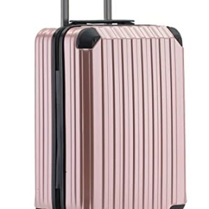 Münicase M816 TSA-Schloß Rosagold Kleiner Koffer Boardcase Handgepäck Hardschale Reisekoffer