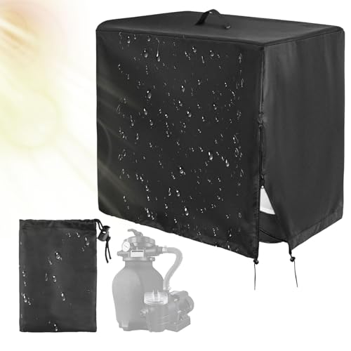 41puvdyzvpl.jpg Poolpumpe Abdeckung Oxblood Tuch Wasserdicht für Sandfilter | Poolpumpe Abdeckung Oxford Tuch Vollbezug 84x61x86cm | Po