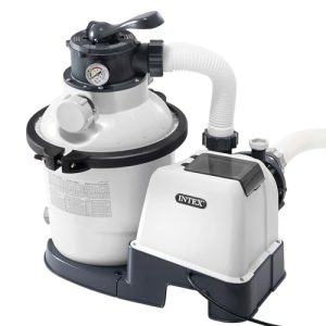 Intex Krystal Clear Sandfilteranlage 4,5 m³ für Poolbesitzer 26644 Grau / Schwarz Intex Krystal Clear Sandfilteranlage 4