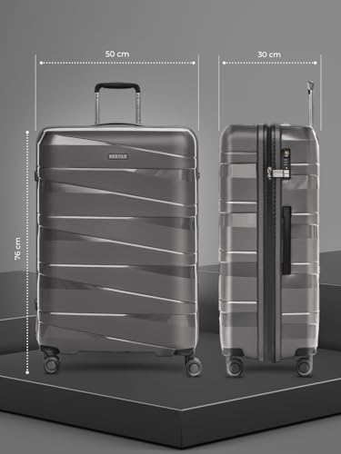 41rfsewttsl.jpg REDOLZ Hartschalen Check-in Koffer | Großer XL Trolley mit 4 Doppelrollen & TSA-Schloß | Ideal für Familienreisen & Urla