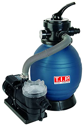 41tes ahdbl.jpg T.I.P. Poolfilteranlage SPF 250 F - for 30 m³ Becken, 10.000l/h Pumpenleistung, 4-Wege-Ventil, 13Kg Sandfilter & 400g Fi