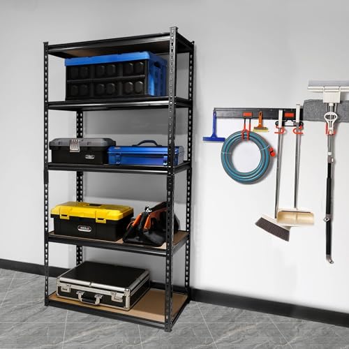 41x3j9 uvcl.jpg PACHIRA Verstellbares Schwerlastregal, hohe Tragkraft bis 750kg, ideal für Küche und Büro, robustes Garagenregal 183 x 9