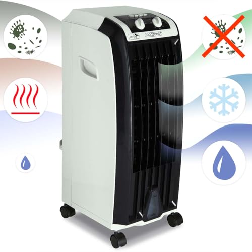41xgo41gdpl.jpg MONZANA® Aircooler 4in1 Grün - Turmventilator für jaarige 3 Stufen Klimagerät mit Timer und Ionisator