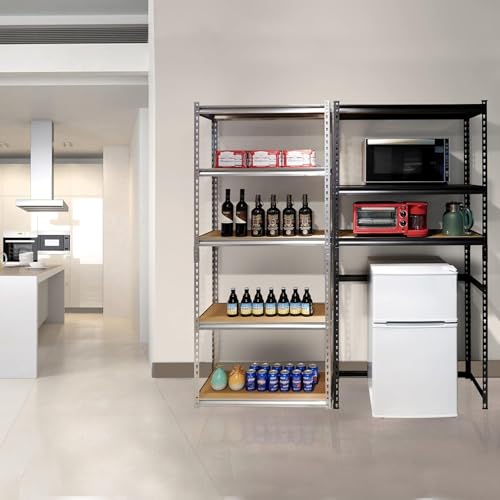 41a0lwf36cl.jpg PACHIRA Verstellbares Schwerlastregal, 875kg Tragkraft, ideal für Küche und Abstellraum, robuste Lagerregale, 183 x 80 x