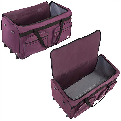 41c2x 7ivtl.jpg Monzana Reisetasche mit Rollen 160L Trolley Funktion XXL Weichgepäck Monzana Reisetasche mit Rollen 160L Standfüße Reise