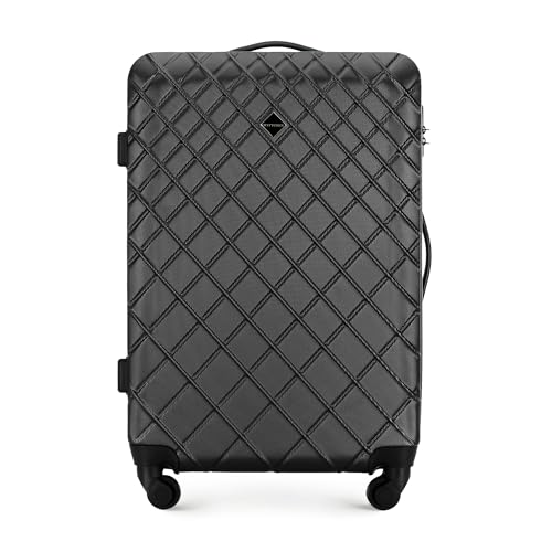 41ggp51qvfl.jpg Reisekoffer Trolley XL Schwarz Hartschale ABS 4 Spinerzahlenschloss | Großer Reisekoffer für Handgepäck Schwarz ABS 4 S