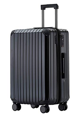 41gctb0hxl.jpg Münicase M816 TSA-Schloss Reisekoffer für Business Reisen mit Hardschale und Boardcase (Schwarz, Mittler Koffer, 65x45x2