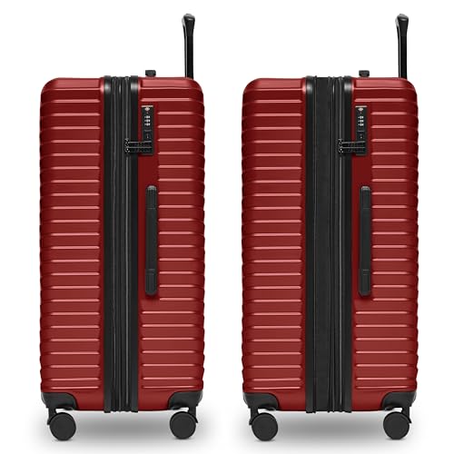 41gken2agxl.jpg REDOLZ Ultraleicht Hartschalen Check-in Koffer | Großer XL Trolley Shiny Oberfläche 50 x 32 x 76 cm | leicht wie Luft nu
