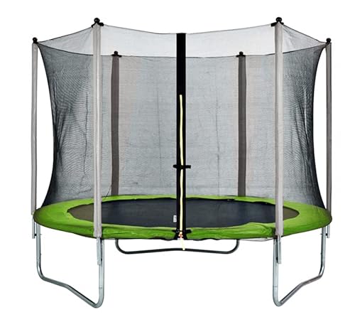 41ijxhqtrfl.jpg Trampolin 305 cm mit Sicherheitsnetz für Kinder Tragkraft 150 kg, 60 Ösen, 5 Beine, höchste Sicherheit, Komplett-Set, ge