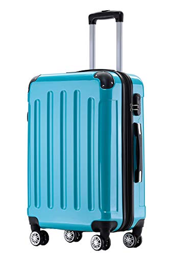 41ktbbsatvl.jpg BEIBYE Zwillingsrollen Reisekoffer in M-L-XL-Set (Türkis, M)