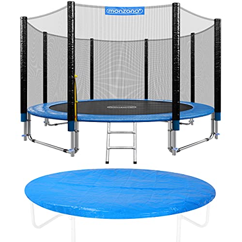 41l0qgz3hws.jpg Monzana Trampolin - Kindertrampolin Gartentrampolin inkl. Sicherheitsnetz, Leiter & Zubehör