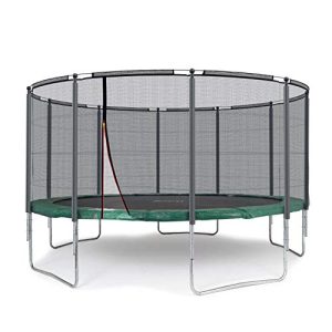 Outdoor Trampolin 430 cm komplett mit außenliegendem Netz für Families im Garten | Stabile Ampel 24 Outdoor Trampolin 4