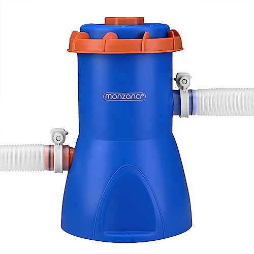 41lie yrmdl.jpg MONZANA® Filterpumpe MZP30 für Pool Filteranlagen Schlauchkartuschenfilter Leistung 2280 L/h 30 W