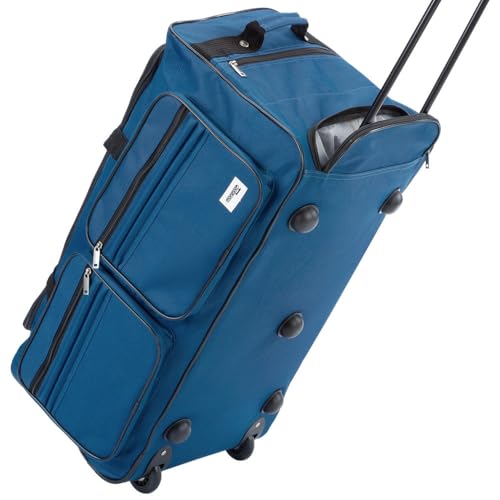 41mgfjdibjl.jpg Monzana Reisetasche mit Rollen | Gepäcktasche für große Reisen | Praktischer Gepäcktrolley mit Standfüßen XL