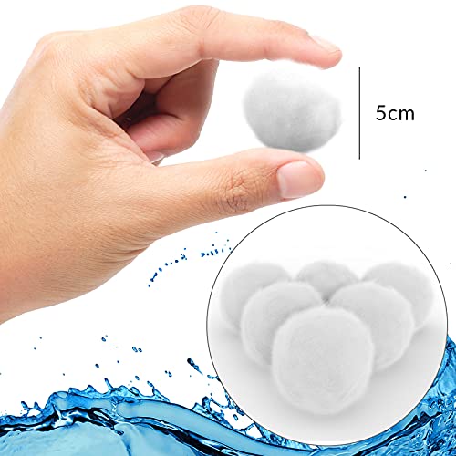 41nmcsyrhol.jpg Monzana Filterbälle 1400g - perfekt für 50kg Filtersand im Pool und Schwimmbad - Aquarium-Sandfilteranlage - Filterkugel