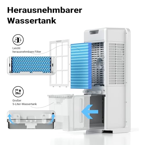 41qjgg6f6tl.jpg Wiltec Luftkühler 28 W mit Wasserkühlung - mobiler Air Cooler für Outdoor-Verwendung mit Fernbedienung und 12 Geschwindi