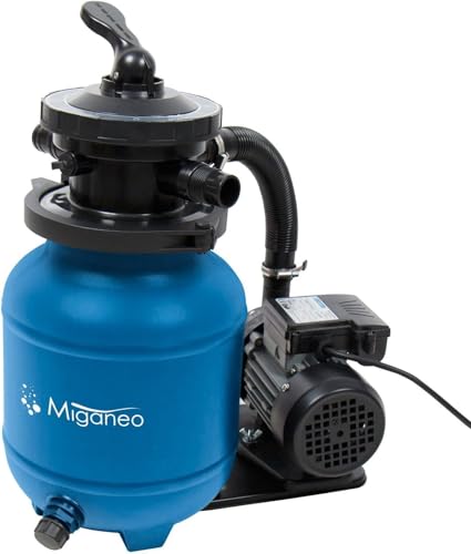 41rs6oofdol.jpg Miganeo Sandfilteranlage Speed Clean Dynamic 6500 - Blau | |500 l/h Pumpenleistung | |900 l/h Filterleistung | Stromspar
