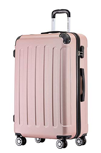41slh1jllcl.jpg BEIBYE XL Hartschalen-Koffer Trolley Rollkoffer für Reisen (Rosa Gold)