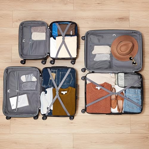 51 yxj0jn2l.jpg Amazon Basics Hartschalen - Kofferset - für Familien - Outdoor-Bedarf - 3-Großenstufen-Set (55, 68, 78 cm) - Leicht tran