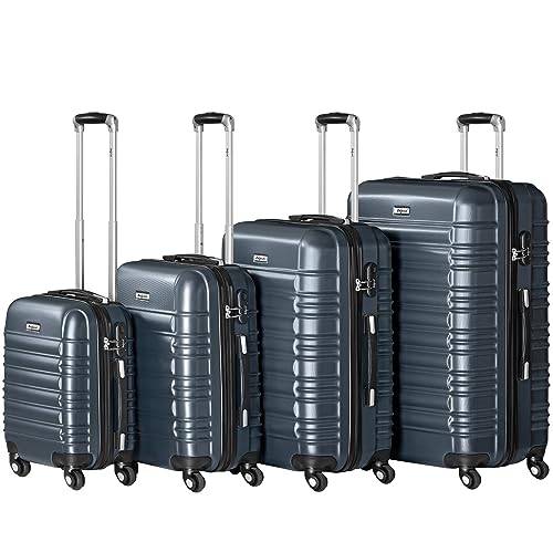 512ygrlf8bl.jpg Zelsius Hartschalenkoffer Set 4 Stück | ANTHRAZIT | 4 Rollen, Zahlenschloss, Innen Trennwand & Groß fürconteiner | Zels